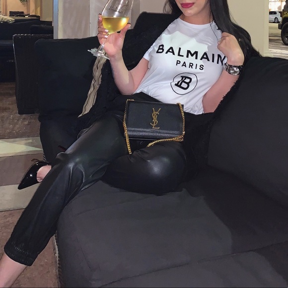 Balmain White Flocked T shirt - Picture 3 of 3